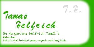 tamas helfrich business card